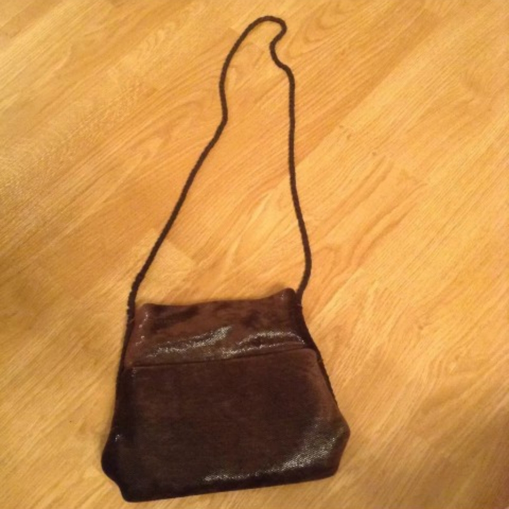 💙Claudio Orciani brown suede shoulder bag